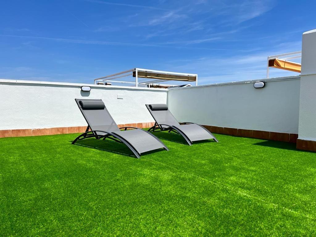 Vistas Al Mar Playa Eucaliptus, Con Solarium Privado Leilighet L'Eucaliptus Eksteriør bilde